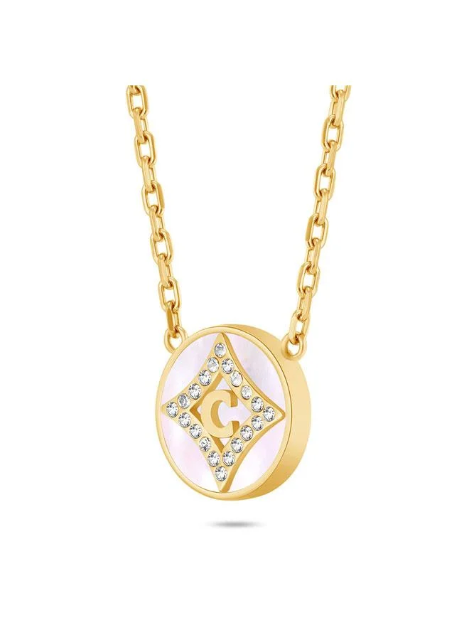 CERRUTI 1881 Tessa Gold Plated Stainless Steel Pendant Necklace for Women 450mm