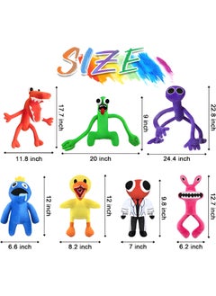 MAGIC VAULT 7pcs Rainbow Friends Plush, Plush Toys Cartoon Stuffed Animals for Boy Girl Gift Thanksgiving Holiday Birthday Gift  - Image 5