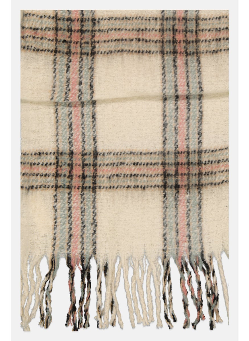 Max Studio Women Plaid Knitted Scarves 184 L x 53 W cm, Multicolor  - Image 2