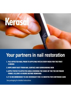 Kerasal Nighttime Nail Repair Patches 14Ct + Pack Of 5 Nail Files  - Image 4