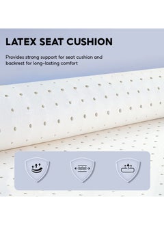 ACPLAY Ergonomic Gaming Chair with Footrest and Lumbar Support High Back Adjustable Height Breathable Advanced Fabric Recliner for Adults  - Image 2