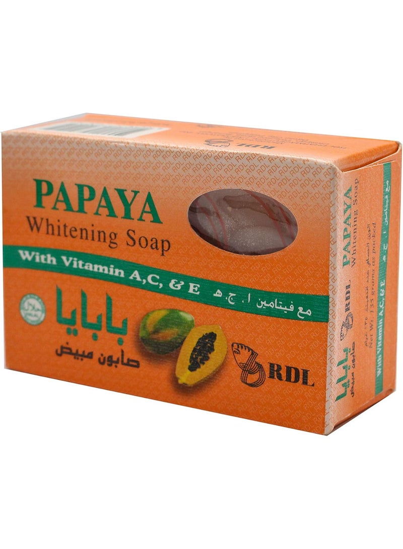 RDL Two Pieces of Papaya Whitening Soap 135 g - Image 2