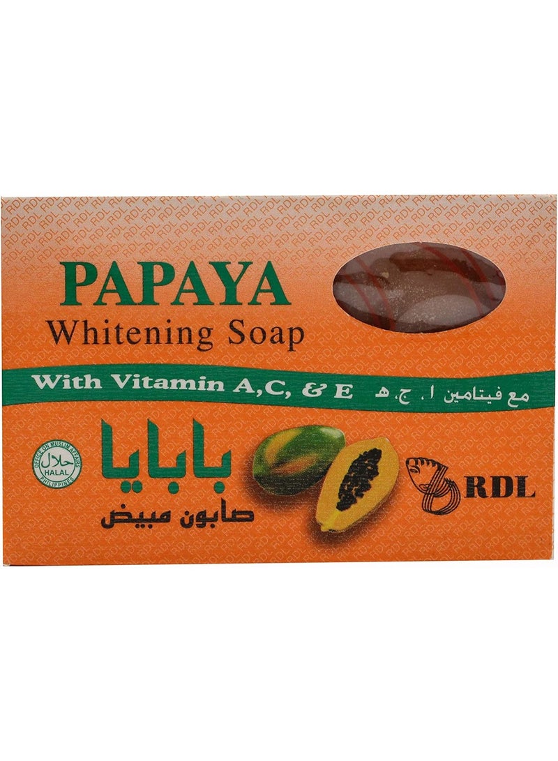 RDL Two Pieces of Papaya Whitening Soap 135 g - Image 3