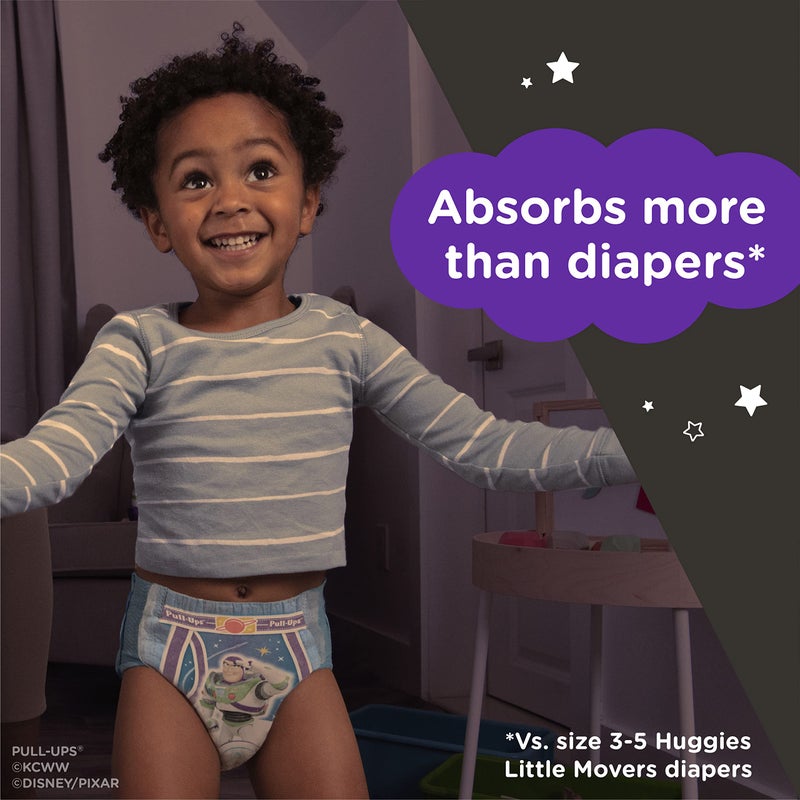 Pull-Ups Boys' Nighttime Potty Training Pants Training Underwear, 2T-3T, 21 Ct - Image 3