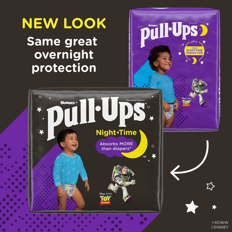 Pull-Ups Boys' Nighttime Potty Training Pants Training Underwear, 2T-3T, 21 Ct - Image 2
