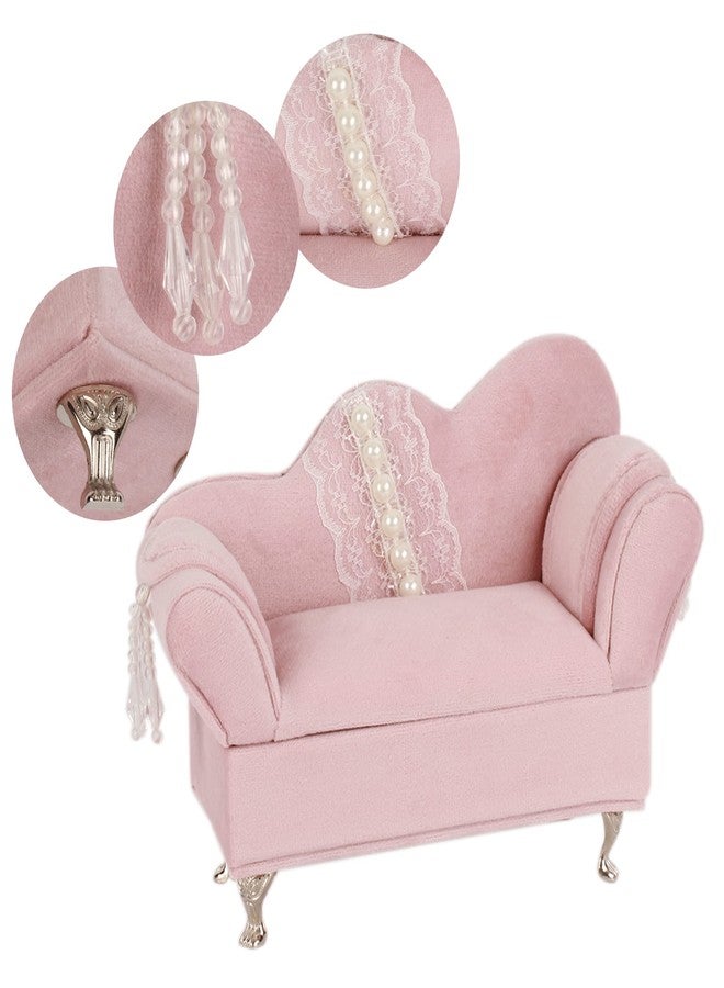 Felice Ann Floral Jewelry Box Storager Organizer Jewelry Chest Armoire Sofa Couch Round Bed Furniture - Image 3
