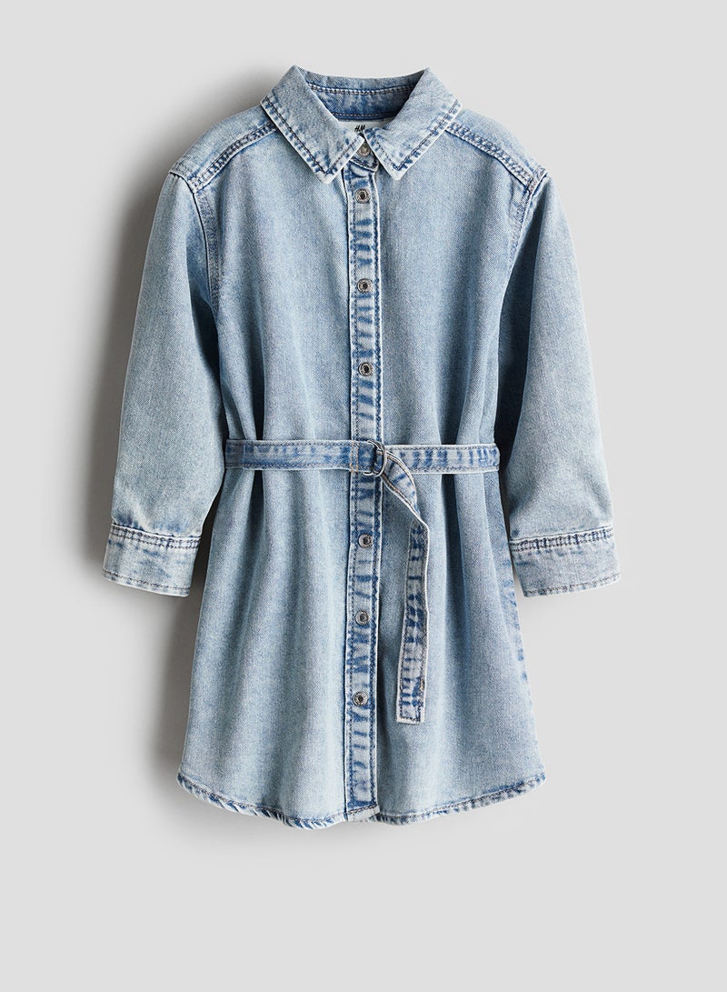 H&M Denim Shirt Dress - Image 1