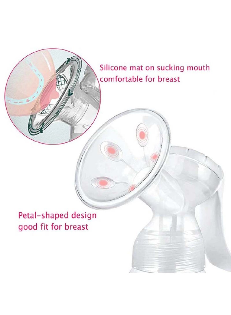 Manual Silicone Breast Pump with Adjustable Suction and Complete Accessories - Image 4