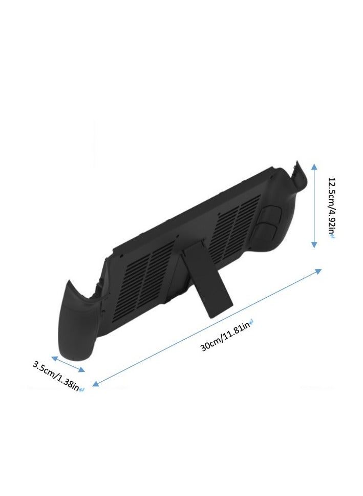 Compatible with Steam deck main engine cooling back shell with bracket.Unique Backshell for Steam Deck Case with Cooling Vents and Stand,Anti-Scratch dustproof protective Steam Deck cover,Premium ABS  - Image 2