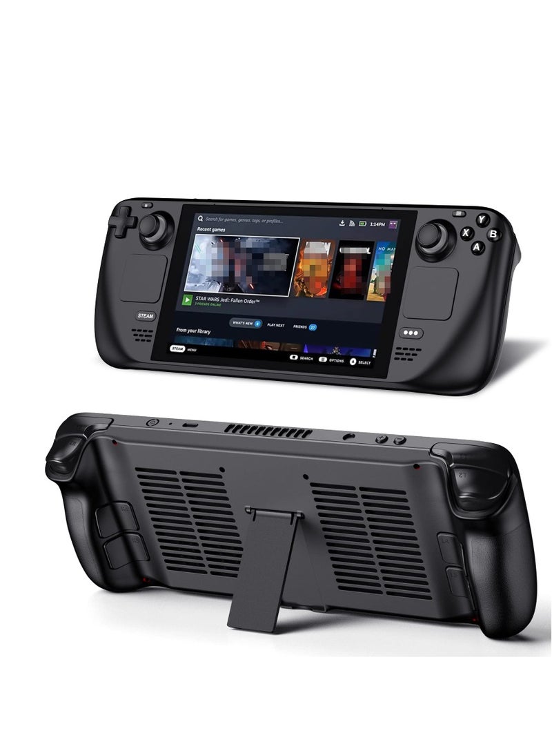 Compatible with Steam deck main engine cooling back shell with bracket.Unique Backshell for Steam Deck Case with Cooling Vents and Stand,Anti-Scratch dustproof protective Steam Deck cover,Premium ABS  - Image 5
