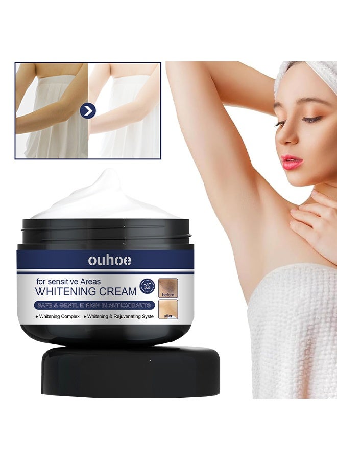 OUHOE Whitening Cream For Sensitive Areas, Dark Spot Remover For Face And Body For Neck, Underarm Elbows Intimate Areas Knees And Private Areas, Intimate Skin Cream Bleaching Cream 30g - Image 1