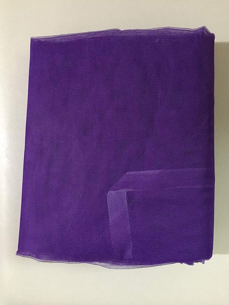 Mosquito NET for Double Bed Poly Cotton/King Size Queen Size Bed/Double Bed/machardani Protection for Baby(3x6.5ft Purple) - Image 2