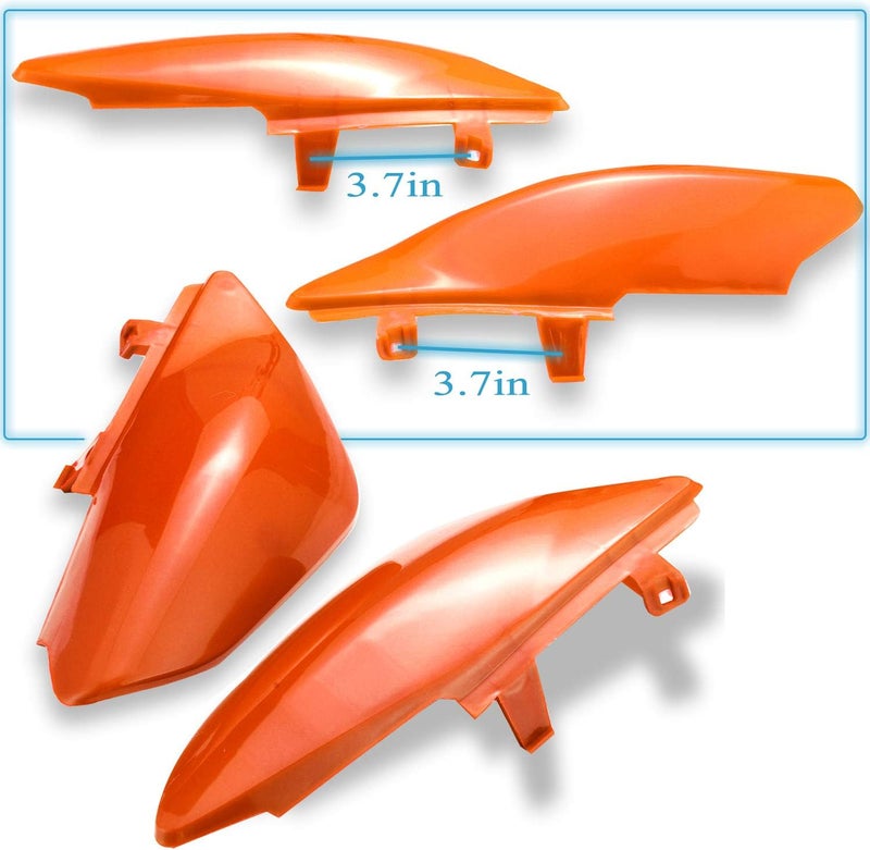 necaces Plastic Fender Fairing Kit Set,Plastic Body Fender Kit for XR50 CRF50 Chinese Mini Dirt Bikes(Orange) - Image 4