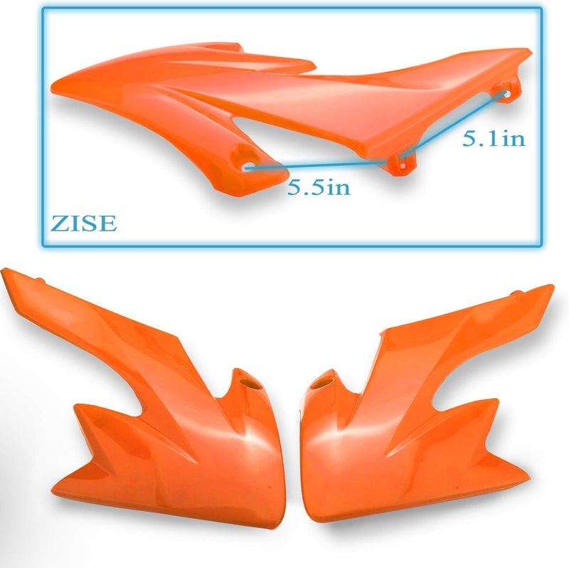 necaces Plastic Fender Fairing Kit Set,Plastic Body Fender Kit for XR50 CRF50 Chinese Mini Dirt Bikes(Orange) - Image 3