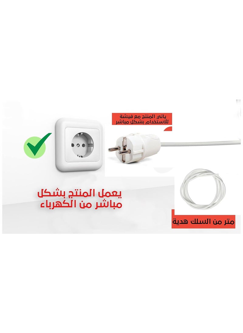 Generic - Long LED Lamp Decorative Bedroom Beautiful and Quiet Feel Comfortable for Wall and Floor 120cm Direct Work from the Plug in Unbreakable Reinforced Plastic Comes with Plug in Electricity - Image 1