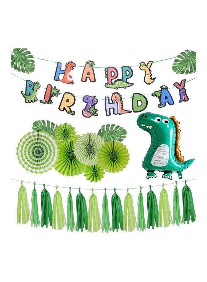 NIBEMINENT Dinosaur Happy Birthday Party Decoration Balloon Set - Image 1