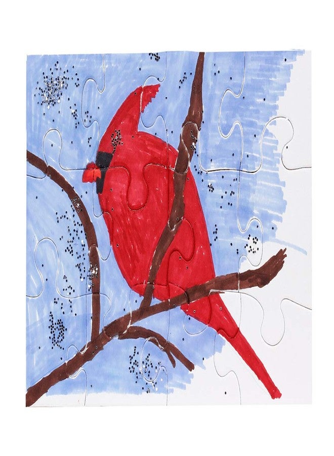 Hygloss 6 Blank Jigsaw Puzzles with Envelopes - 5 x 7 Inch, 12 Pieces Each - Hygloss DYI Party invites, Perfect for Decorating, Kids' Activities, Arts & Crafts or Party Favors - Puzzle to Draw On for Crafts - Image 3