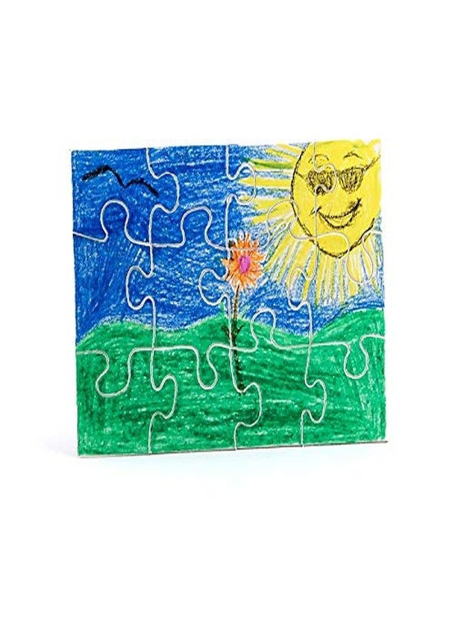 Hygloss 6 Blank Jigsaw Puzzles with Envelopes - 5 x 7 Inch, 12 Pieces Each - Hygloss DYI Party invites, Perfect for Decorating, Kids' Activities, Arts & Crafts or Party Favors - Puzzle to Draw On for Crafts - Image 5
