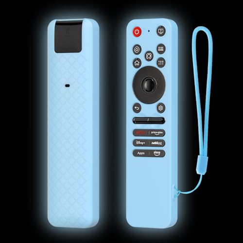 RAYA Silicone Remote Cover Compatible with 2025 LG AI TV QNED 8AA / 8CA Smart TV Remote Case with Lanyard (Blue) - Image 1