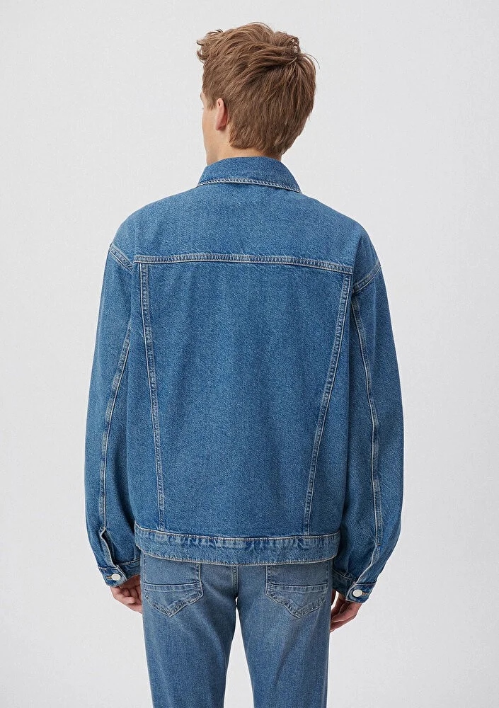 MAVI Blue Men's Ryan Dark Indigo Jean Jacket 0110001-80480