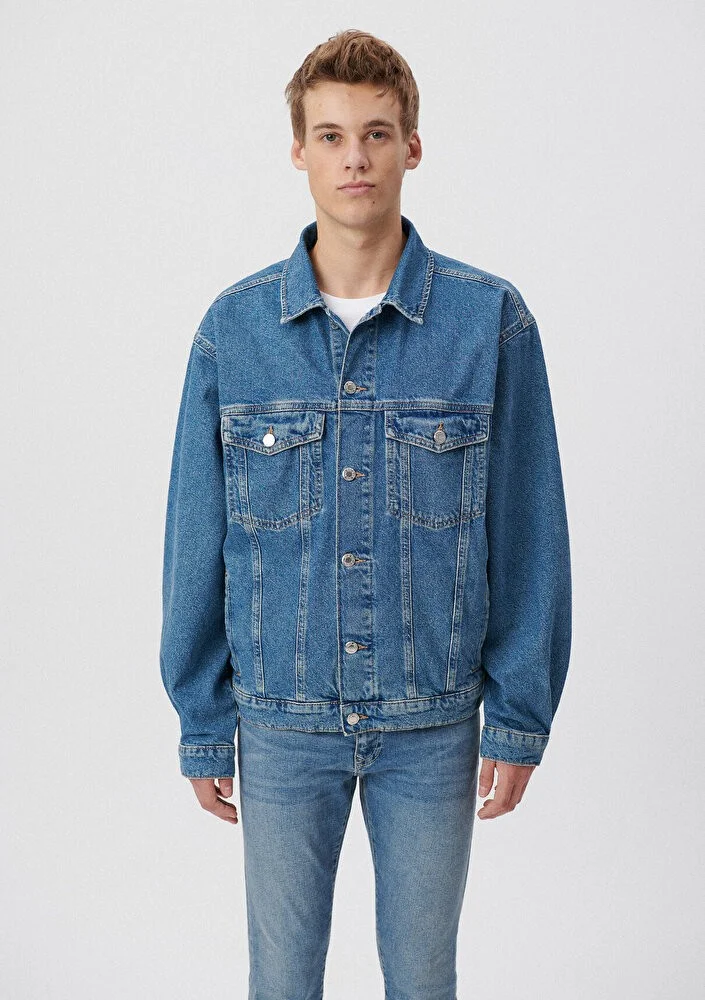 MAVI Blue Men's Ryan Dark Indigo Jean Jacket 0110001-80480
