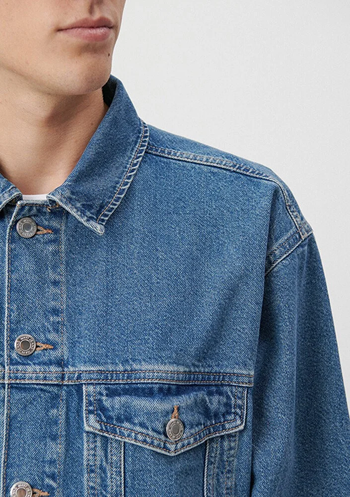 MAVI Blue Men's Ryan Dark Indigo Jean Jacket 0110001-80480