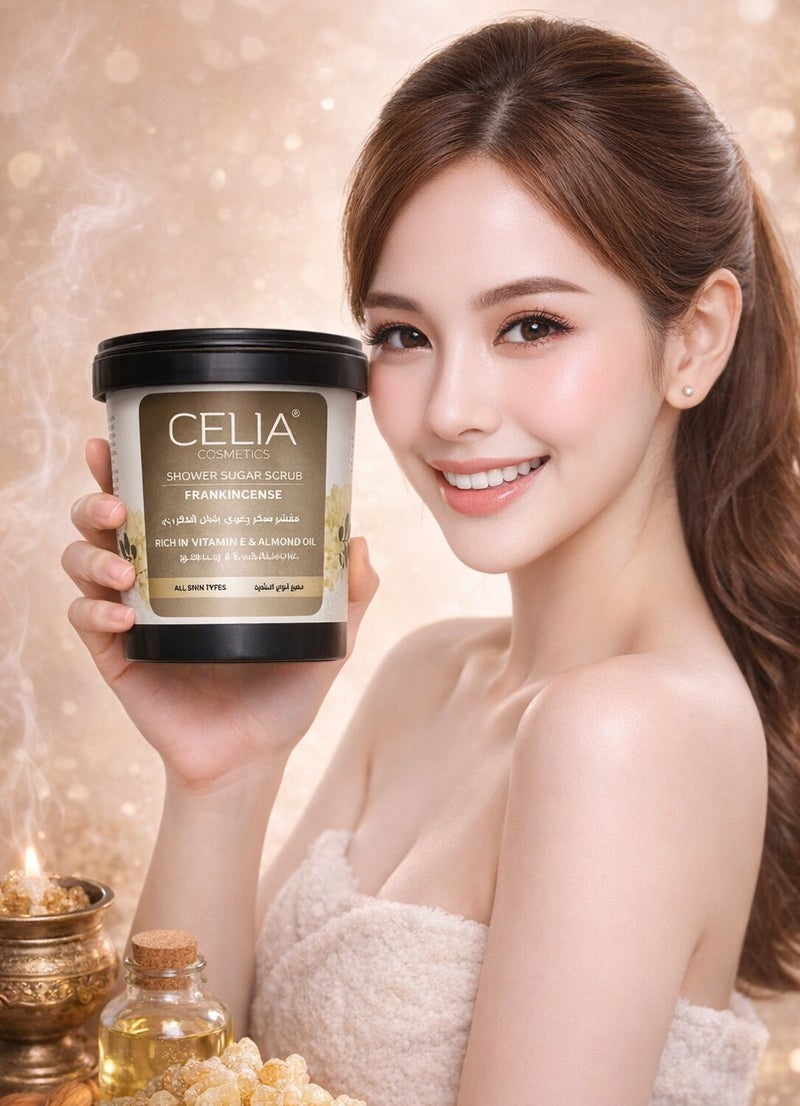 سيليا كوزمتكس سكر رغوي للاستحمام برائحة اللبان المقشر 600 غرام - Image 1