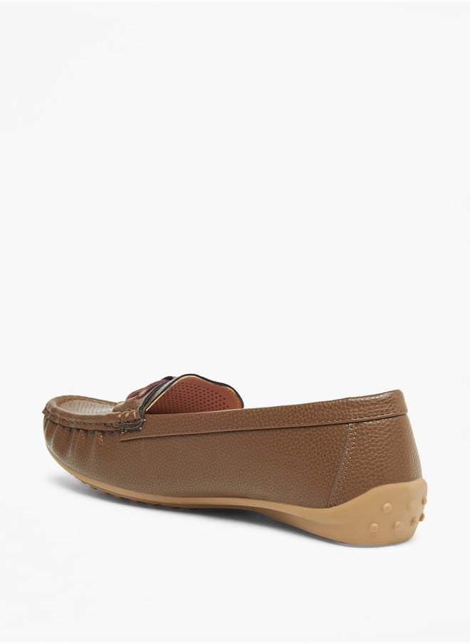 Le Confort Textured Slip-On Loafers with Tassel Detail  - Image 2