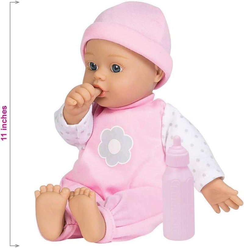 Adora   Exclusive Sweet Babies Collection  11  Soft And Cuddly Girl Baby Doll | Machine Washable  Birthday Gift For Ages 1+ - Baby Blossom  Pink/White - Image 5