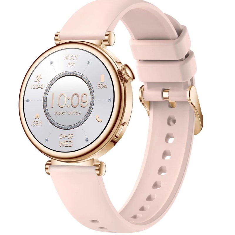 Smartwatch: 1.27-Inch HD TFT Pink Screen - Magnetic Charging Sports Watch for Women's Daily Health Monitoring, Fitness Tracking And Waterproof Everyday Use - Image 1