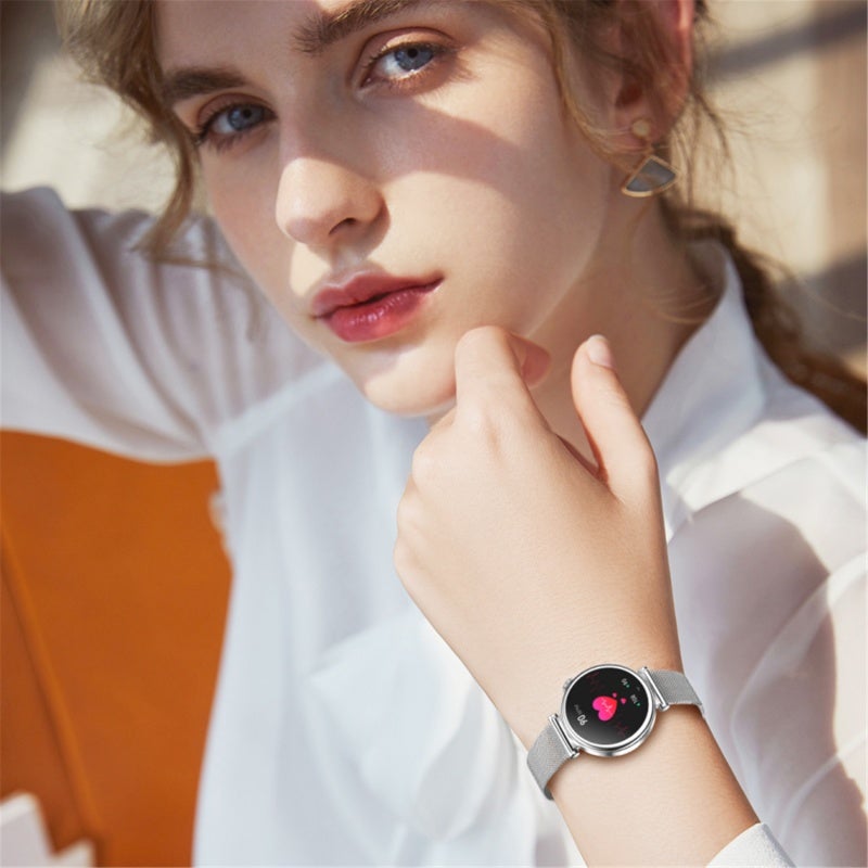 Smartwatch: 1.27-Inch HD TFT Pink Screen - Magnetic Charging Sports Watch for Women's Daily Health Monitoring, Fitness Tracking And Waterproof Everyday Use - Image 5