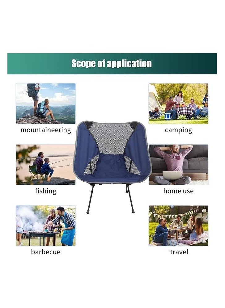 Generic - Lightweight And Foldable Portable Camping Chair - Blue - Image 1