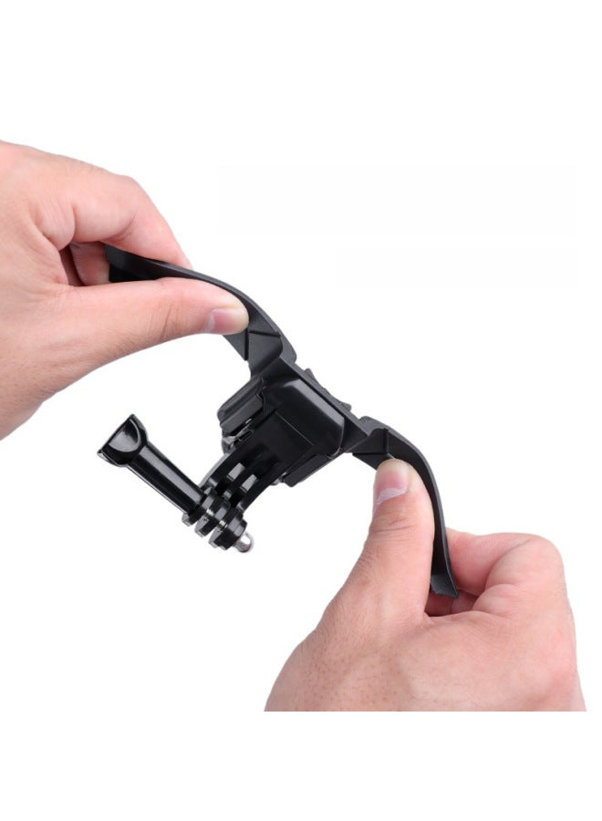 Helmet Bracket Motorcycle Helmet Chin Bracket Mounting ACTION/mountain Dog/Gopro11/9 Camera Accessories-Color:Simple Chin +360 Rotating J Seat