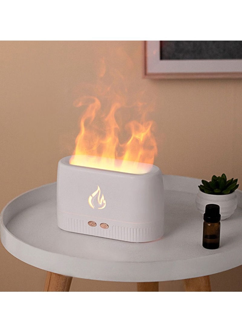 Generic - USB Essential Oil Diffuser Simulation Flame Ultrasonic Humidifier Home Office Air Freshener Fragrance Sooth Sleep Atomizer - Image 1