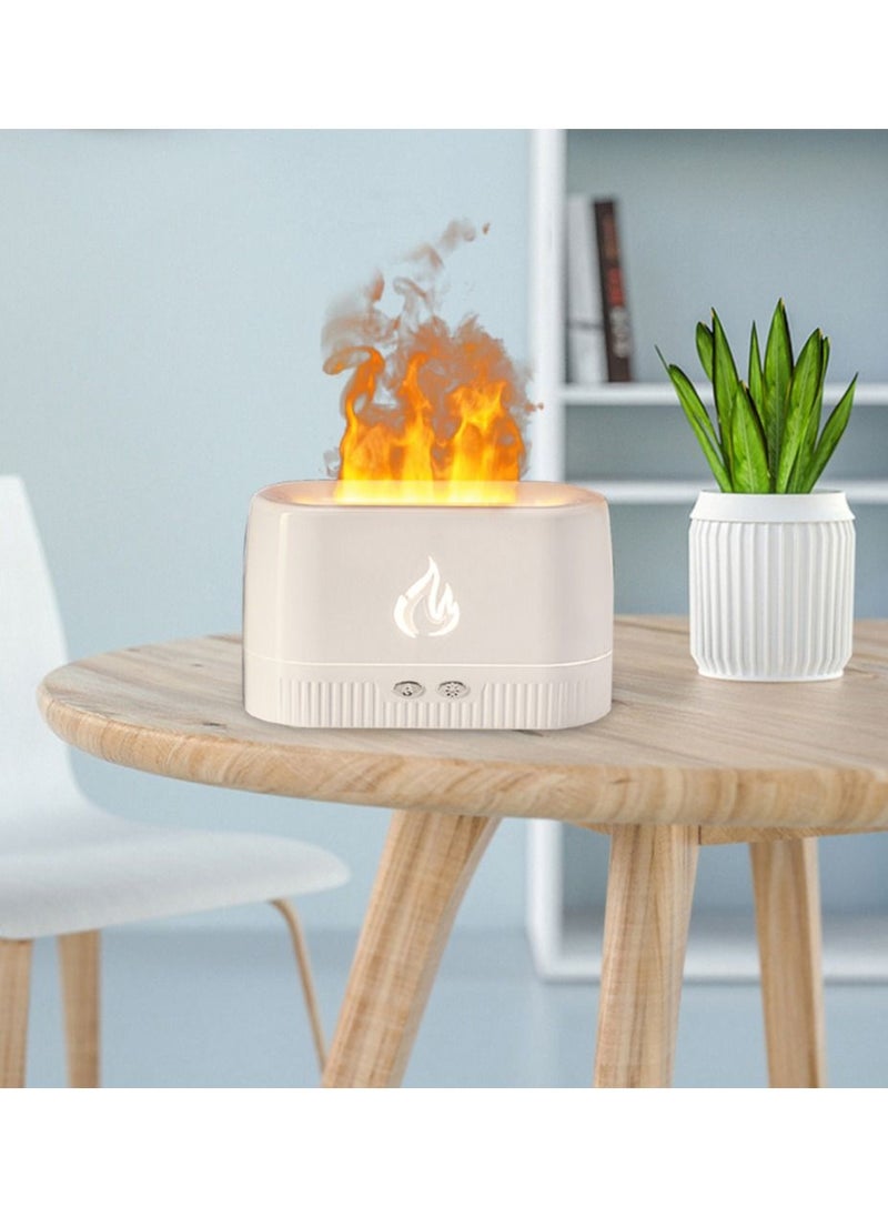 Generic - USB Essential Oil Diffuser Simulation Flame Ultrasonic Humidifier Home Office Air Freshener Fragrance Sooth Sleep Atomizer - Image 1