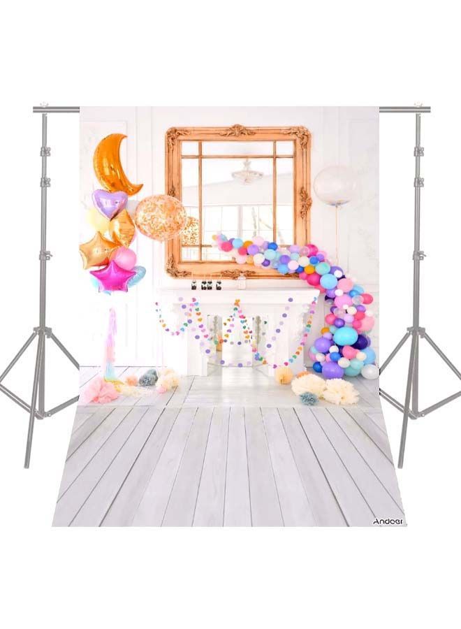 NIBEMINENT Birthday Party Photography Background 2.1 x 1.5meter Multicolour - Image 3