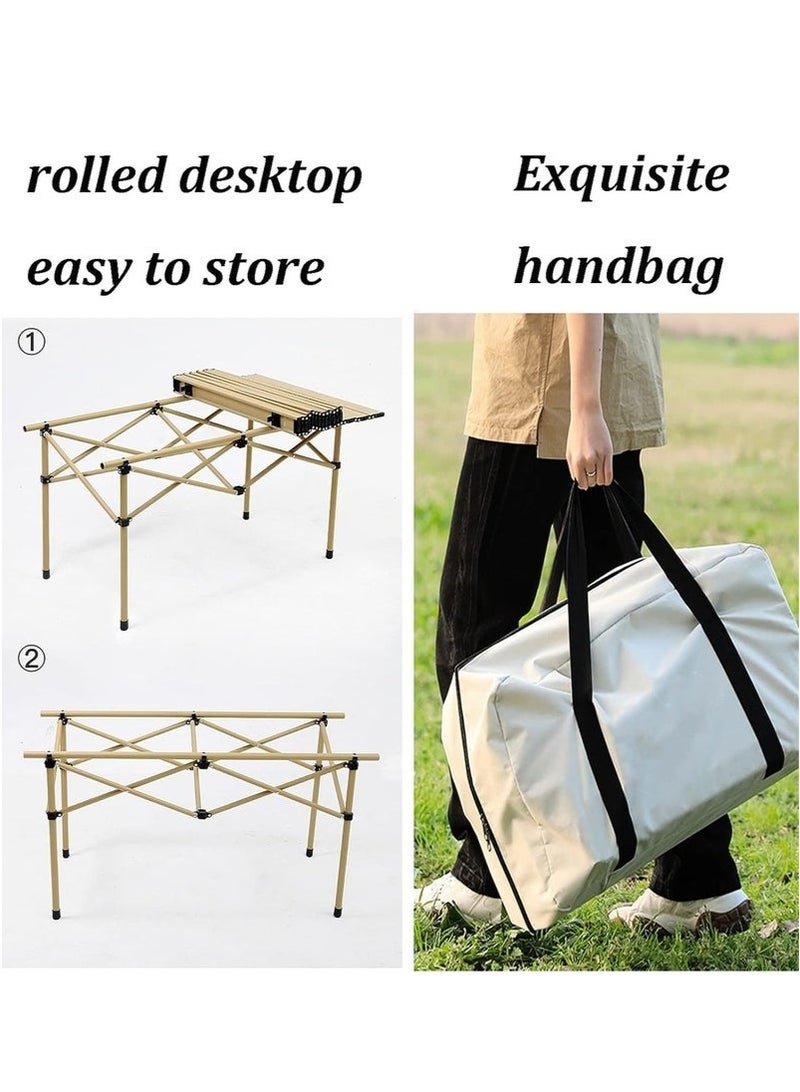 Mereza Camping Furniture Set,Foldable Camping Tables and Chairs, Portable Family Outing Camping Picnic Table And Chair Set,Multifunctional Foldable Travel Table and Chairs Set Camping Table For Outdoor BBQ,Cooking,Party, Beach - Image 5