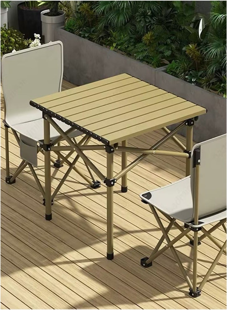 Mereza Camping Furniture Set,Foldable Camping Tables and Chairs, Portable Family Outing Camping Picnic Table And Chair Set,Multifunctional Foldable Travel Table and Chairs Set Camping Table For Outdoor BBQ,Cooking,Party, Beach - Image 2