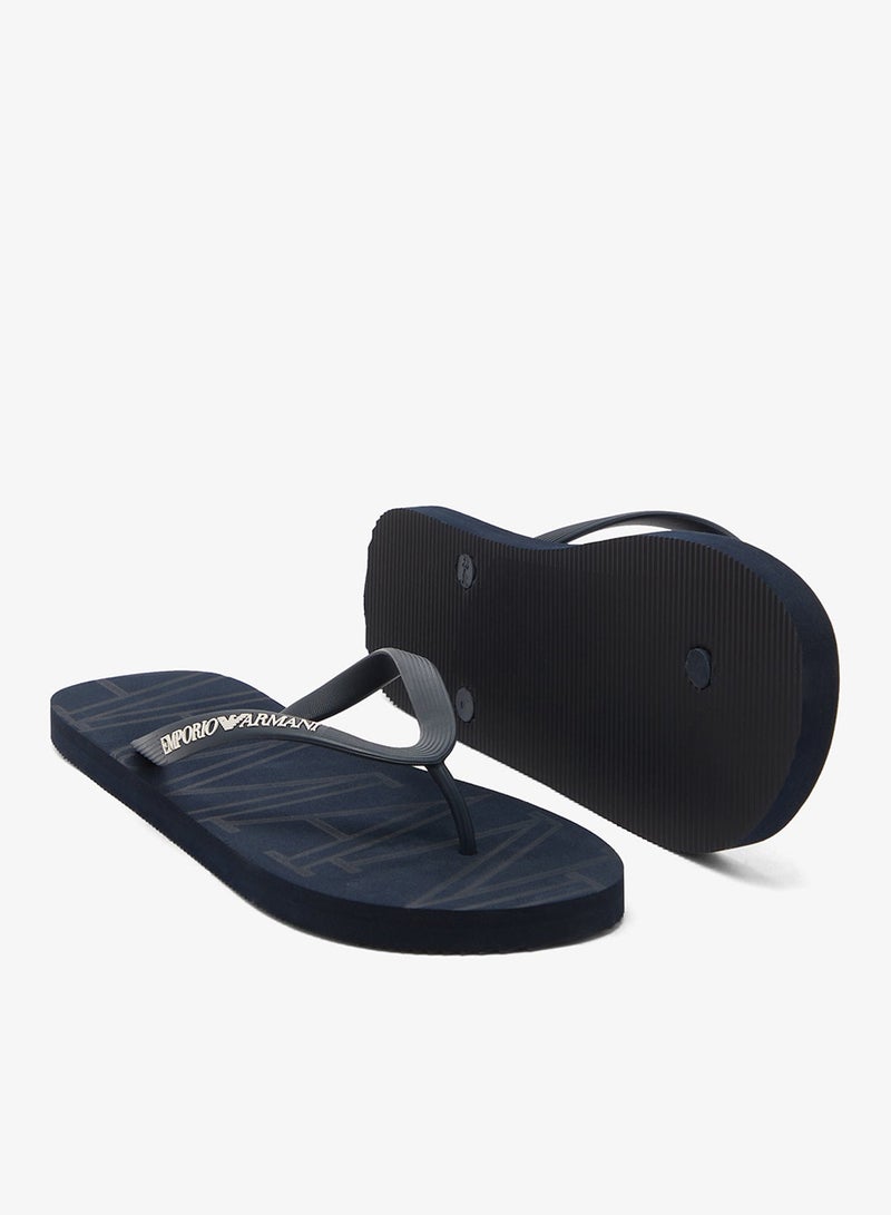 EMPORIO ARMANI Casual Slogan Flip Flops - Image 4