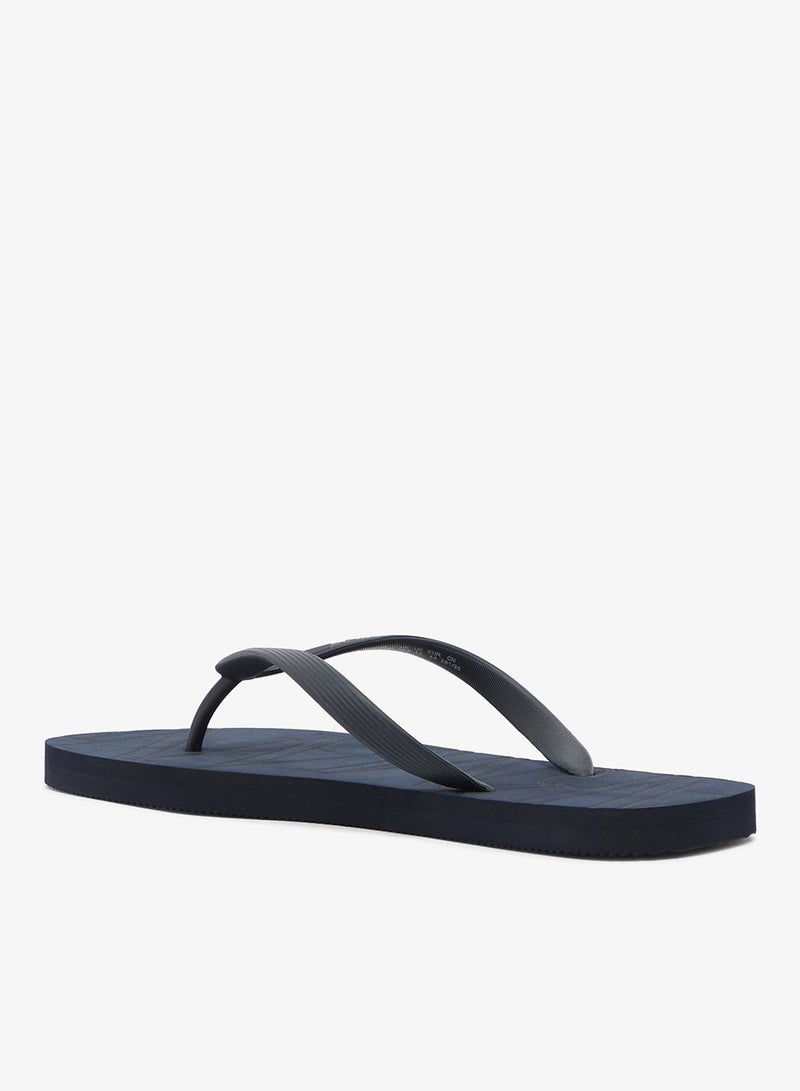 EMPORIO ARMANI Casual Slogan Flip Flops - Image 3