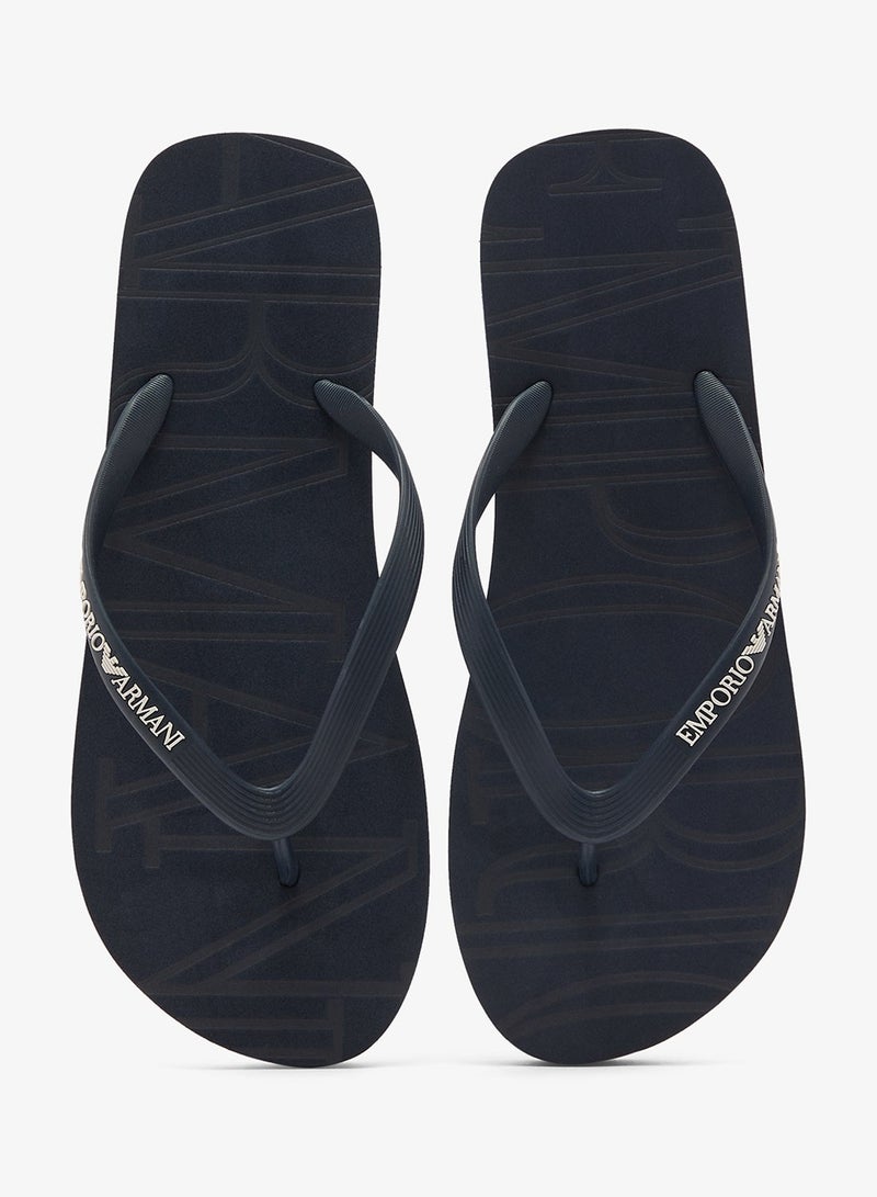 EMPORIO ARMANI Casual Slogan Flip Flops - Image 1