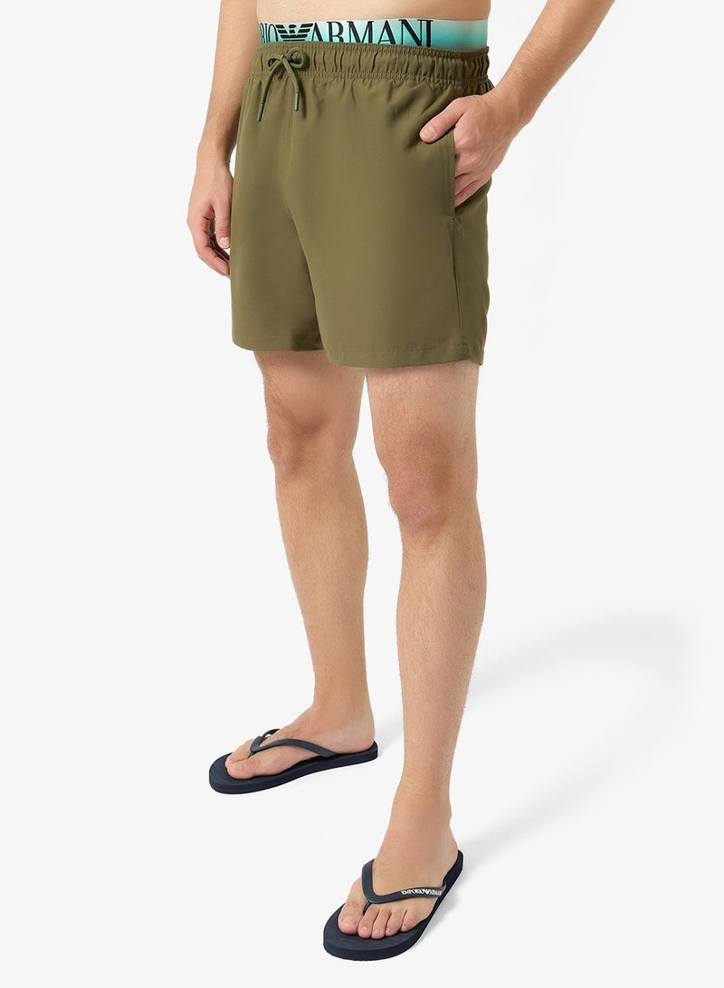 EMPORIO ARMANI Casual Slogan Flip Flops - Image 5