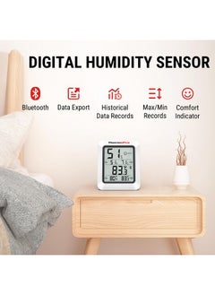 ThermoPro Hygrometer Thermometer For House Tp350, Bluetooth Room Indoor Greenhouse Thermometer Monitor Up To 260Ft, Backlit Humidity Meter Temperature Sensor With 2-Year Data Export  - Image 1