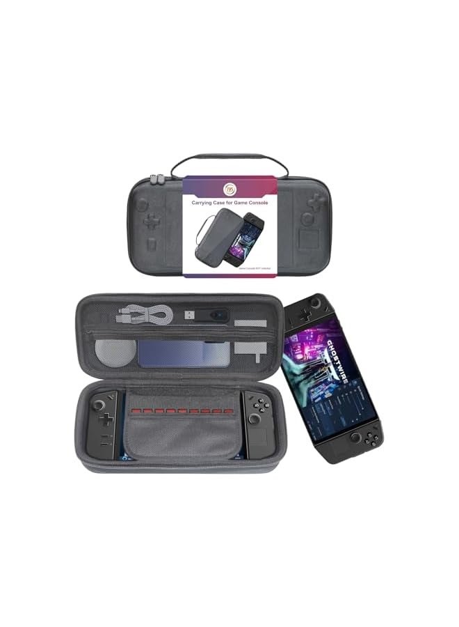 erorex Hard Carrying Case for Legion Go Game Console,Shockproof Legion GO Hard Bag Anti-Drop Portable Storage Bag with Mesh Pocket Anti Scratch (Black) - Image 2