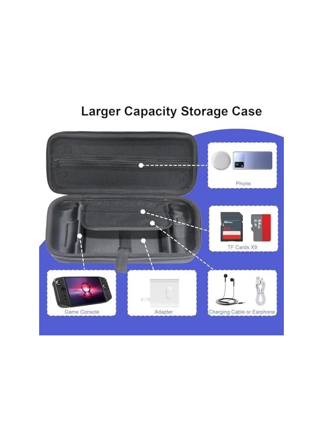 erorex Hard Carrying Case for Legion Go Game Console,Shockproof Legion GO Hard Bag Anti-Drop Portable Storage Bag with Mesh Pocket Anti Scratch (Black) - Image 3