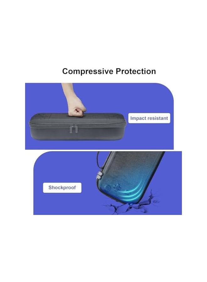 erorex Hard Carrying Case for Legion Go Game Console,Shockproof Legion GO Hard Bag Anti-Drop Portable Storage Bag with Mesh Pocket Anti Scratch (Black) - Image 5