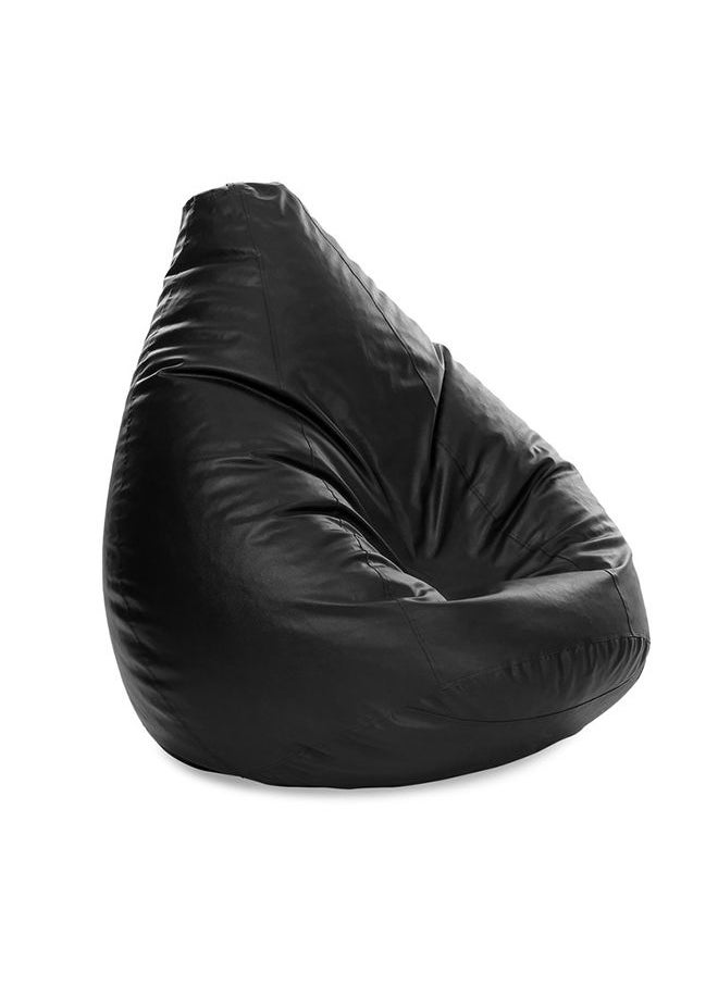 FATBAG Kids Faux Leather Multi-Purpose Bean Bag With Polystyrene Filling Black  - Image 2