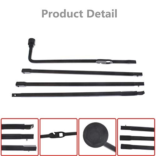 RainMan S Lug Wrench Jack Spare Tire Tool Kit Jack Lug Wrench Tool Set Replacement for Chevy Silverado 1500 GMC Sierra 2000-2014 - Image 2