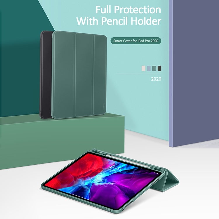 Usams For Ipad Pro 12.9 (2020) Us-Bh589 Winto Series Pu + Tpu Horizontal Flip Leather Tablet Case With Holder & Sleep / Wake-Up Function & Pen Slot(Purple) - Image 3