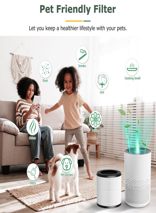 إزينلايف فلتر بديل من النوع J متوافق مع جهاز تنقية الهواء Holmes True HEPA 360W وجهاز تنقية الهواء Bionaire True HEPA 360°، عبوة من قطعتين - Image 5